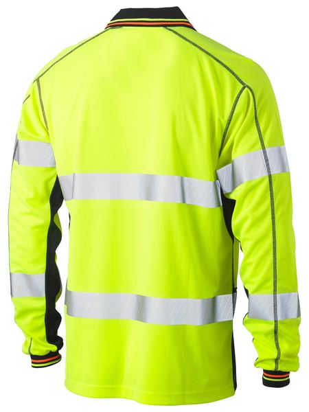 BISLEY TAPED HI VIS POLYESTER MESH POLO