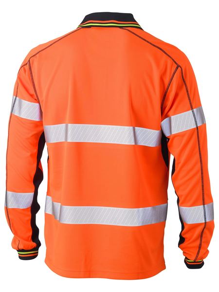 BISLEY TAPED HI VIS POLYESTER MESH POLO