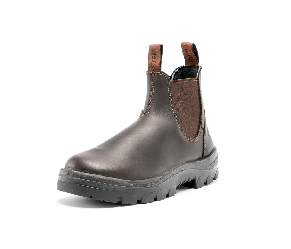 STEEL BLUE MENS HOBART ELASTIC SIDED WORK BOOT