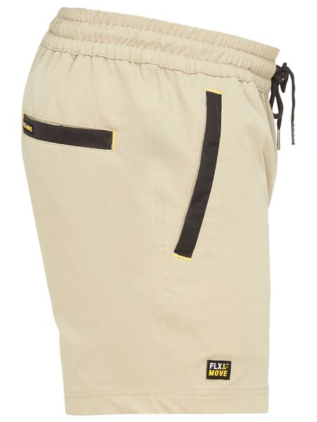 BISLEY FLX & MOVE™ 4-WAY STRETCH ELASTIC WAIST SHORT