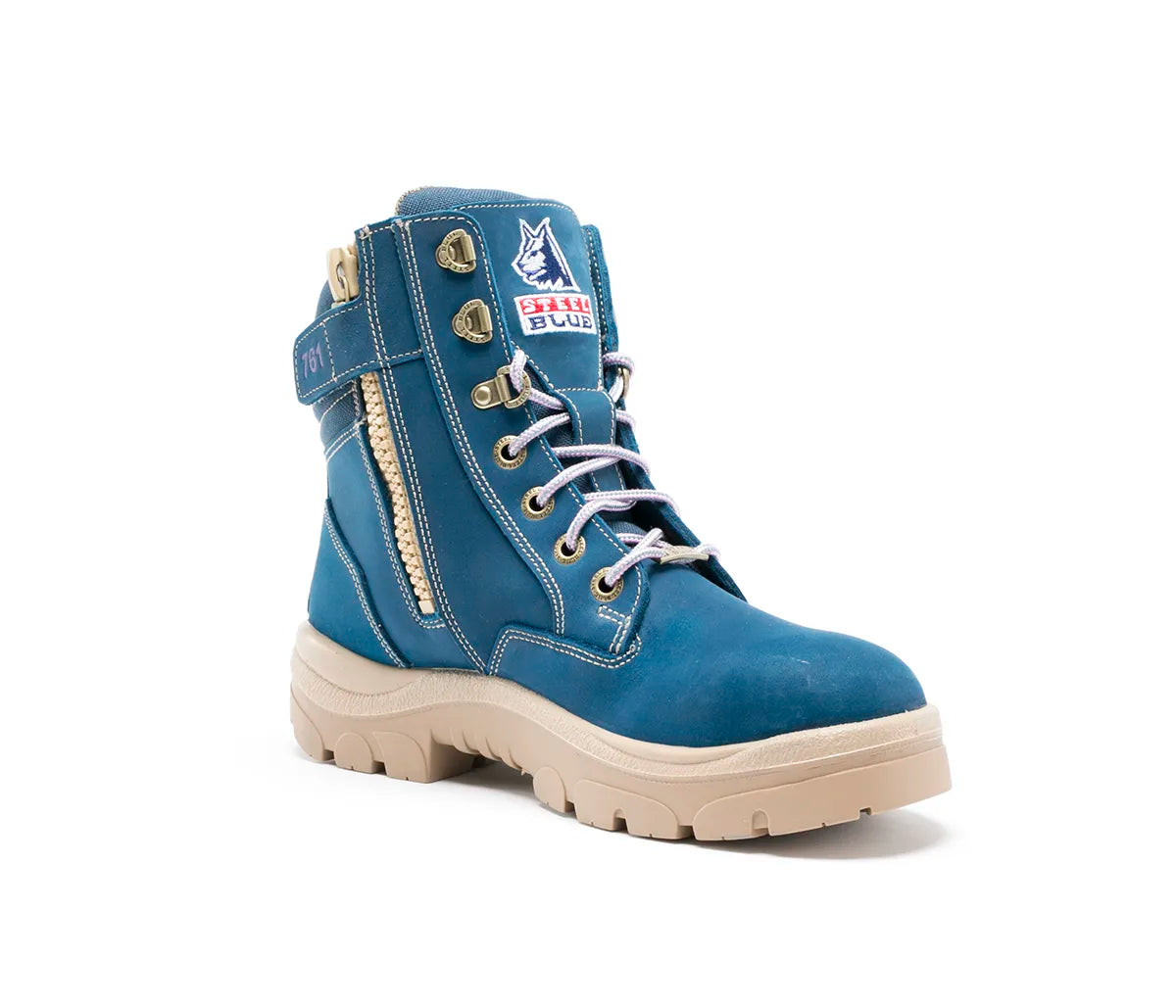 STEEL BLUE SOUTHERN CROSS ZIP LADIES BOOT