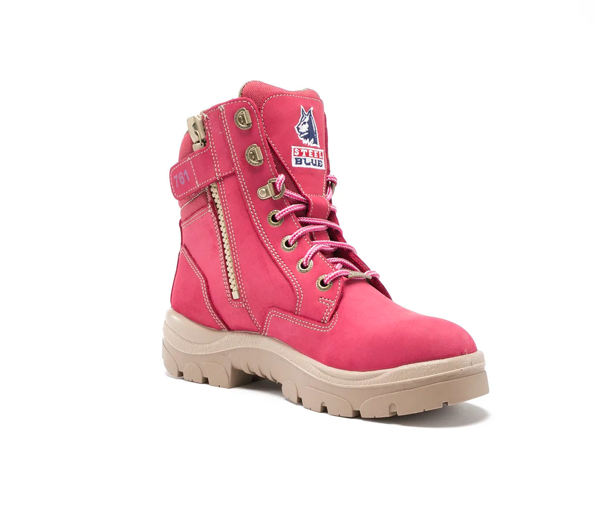 STEEL BLUE SOUTHERN CROSS ZIP LADIES BOOT
