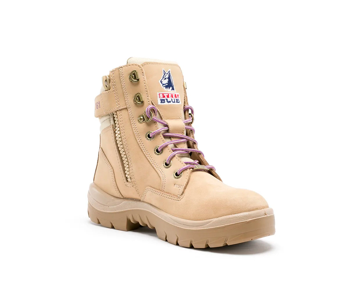 STEEL BLUE SOUTHERN CROSS ZIP LADIES BOOT