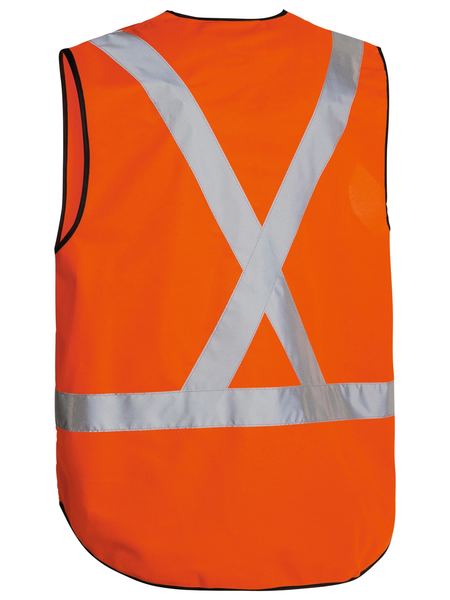 BISLEY TAPED X BACK HI VIS VEST