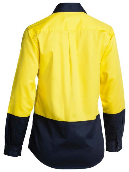 BISLEY WOMENS HI VIS DRILL SHIRT