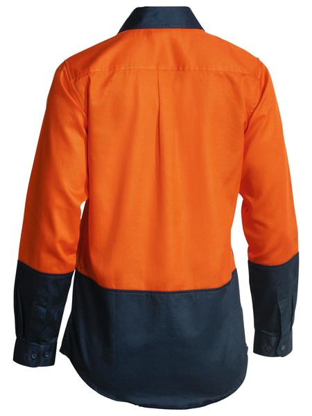 BISLEY WOMENS HI VIS DRILL SHIRT