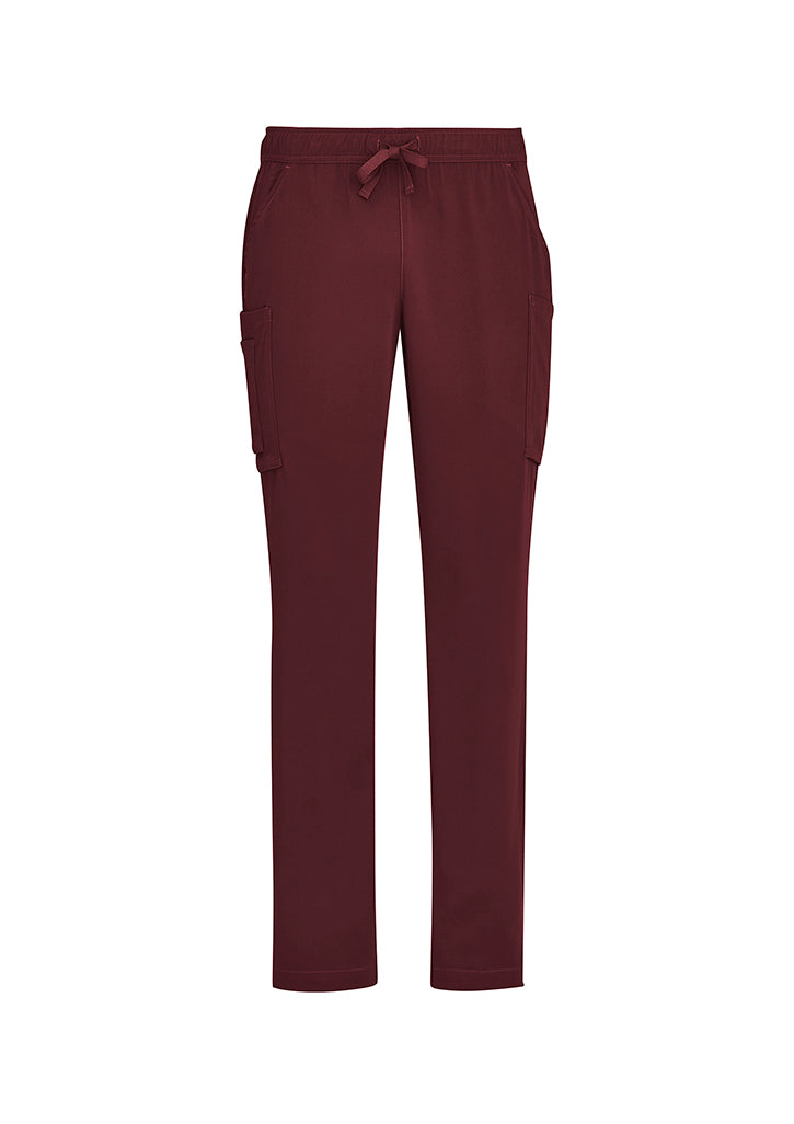 biz-care-avery-mens-straight-leg-burgundy-scrubs-front-view