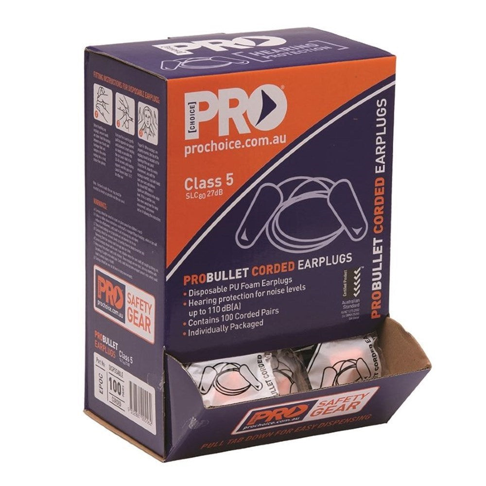 PRO CHOICE PROBULLET CORDED EARPLUGS
