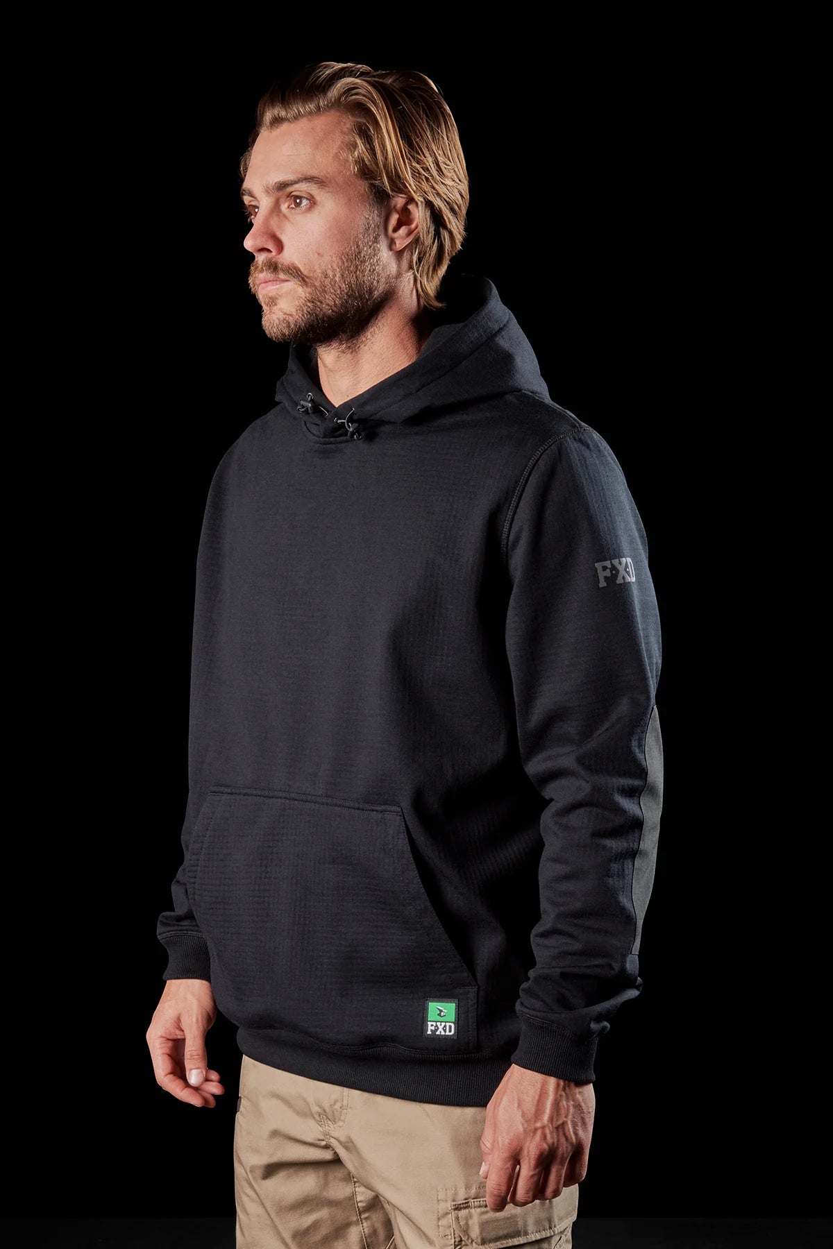 fxd-wf-1-bonded-membrane-fleece-black-hoodie-side-view