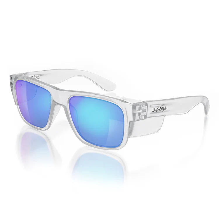 SAFESTYLE FUSIONS MIRRORS POLARISED LENS SAFETY GLASSES