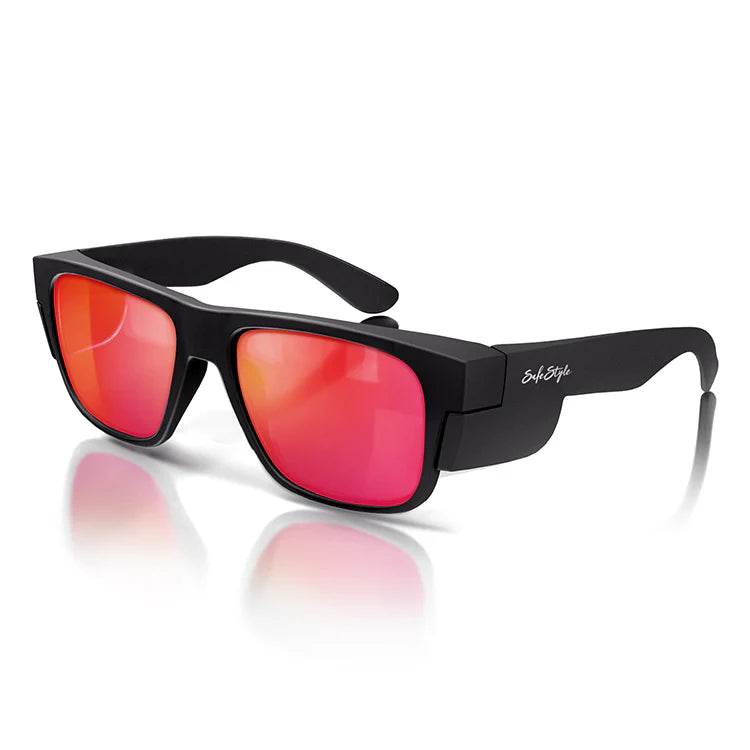 SAFESTYLE FUSIONS MIRRORS POLARISED LENS SAFETY GLASSES