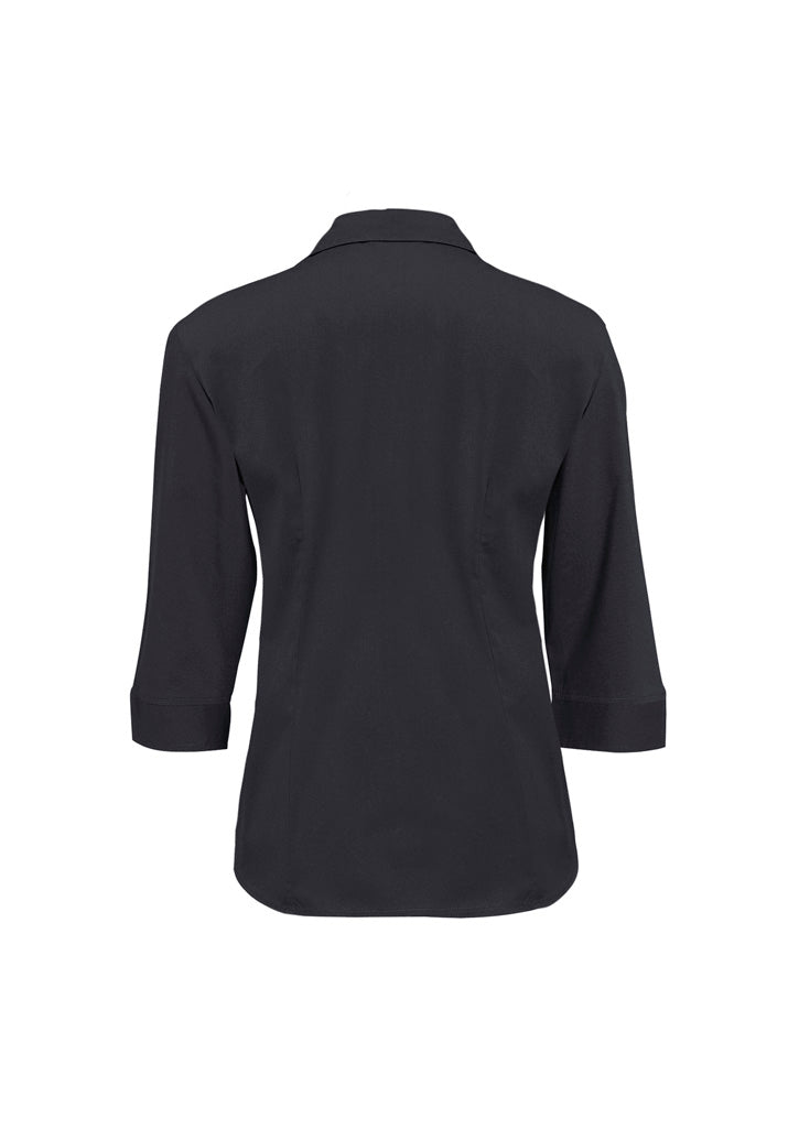 BIZ COLLECTION WOMENS METRO 3/4 SLEEVE SHIRT