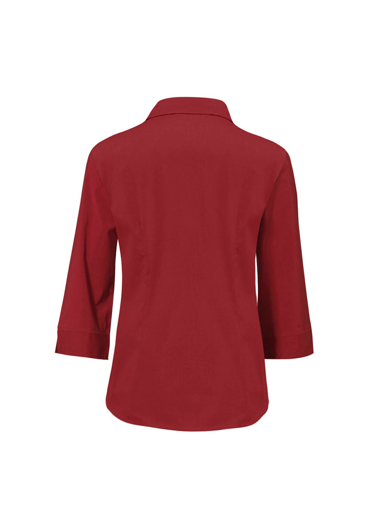BIZ COLLECTION WOMENS METRO 3/4 SLEEVE SHIRT