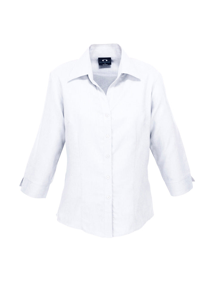 Womens-Oasis-3-4-sleeve-shirt-white-front