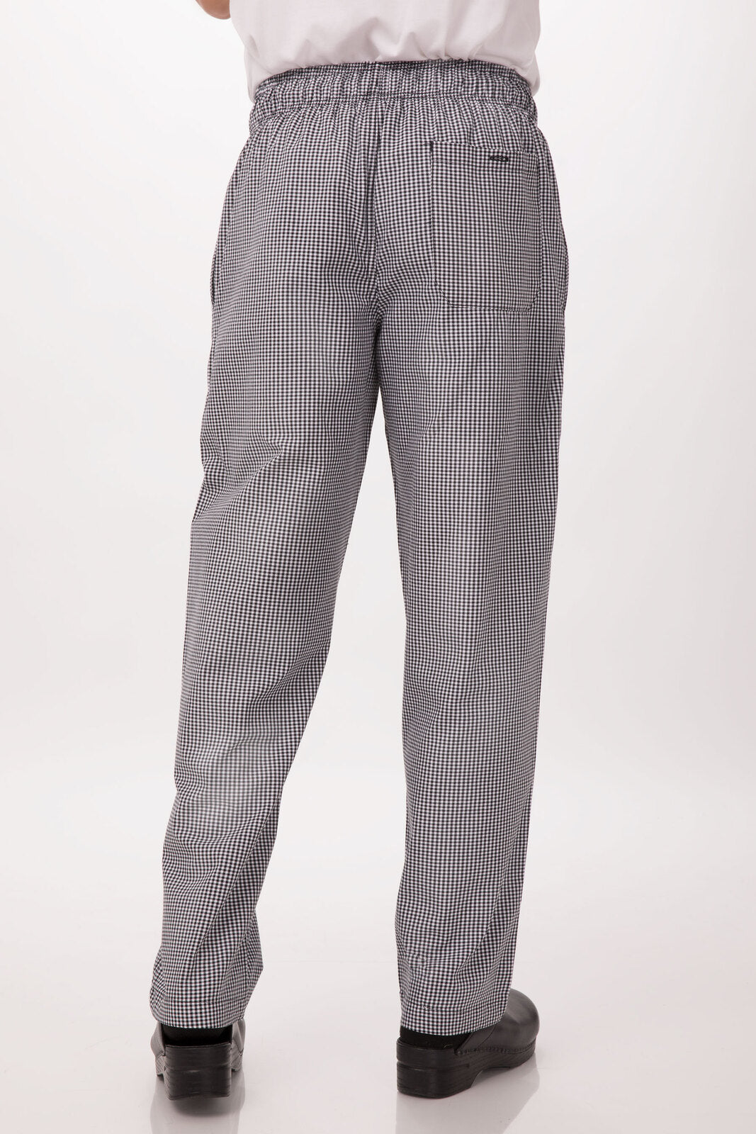 CHEF WORKS ESSENTIAL BAGGY CHEF PANTS- SMALL CHECK