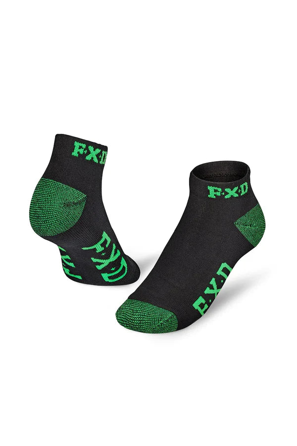 FXD-ankle-work-socks-5-pack-black-green