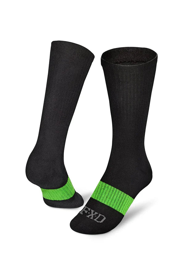 FXD-reninforced-work-socks-5-pack-black-green