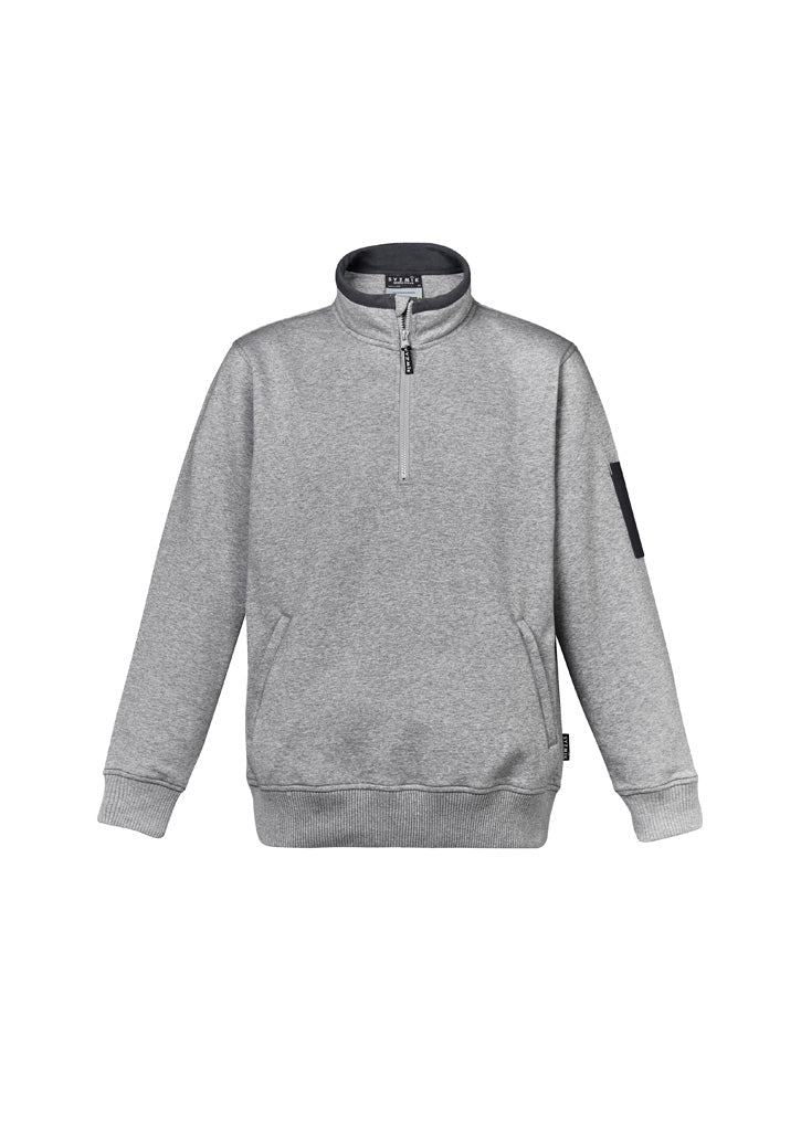 SYZMIK UNISEX 1/4 ZIP BRUSHED FLEECE PULLOVER