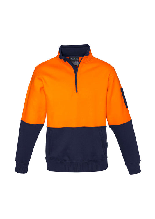 SYZMIK UNISEX HI VIS 1/4 ZIP PULLOVER