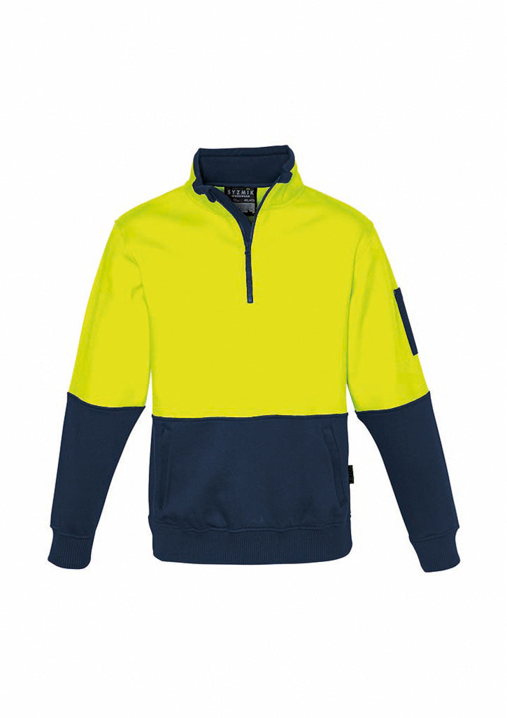 SYZMIK UNISEX HI VIS 1/4 ZIP PULLOVER
