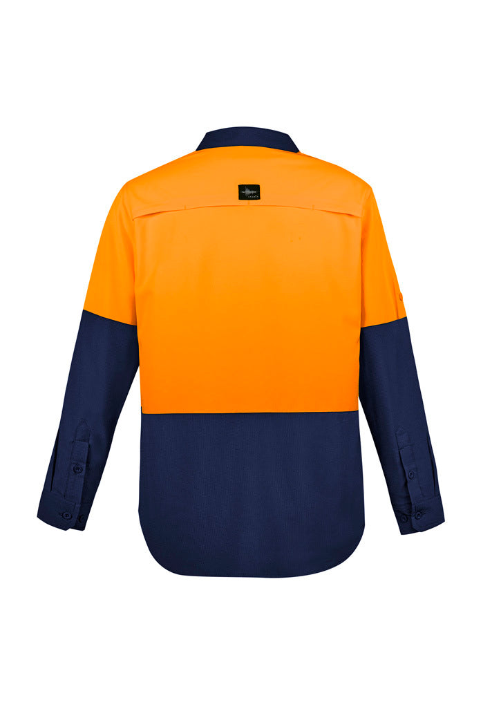 SYZMIK MENS HIGH VIS OUTDOOR LONG SLEEVE SHIRT