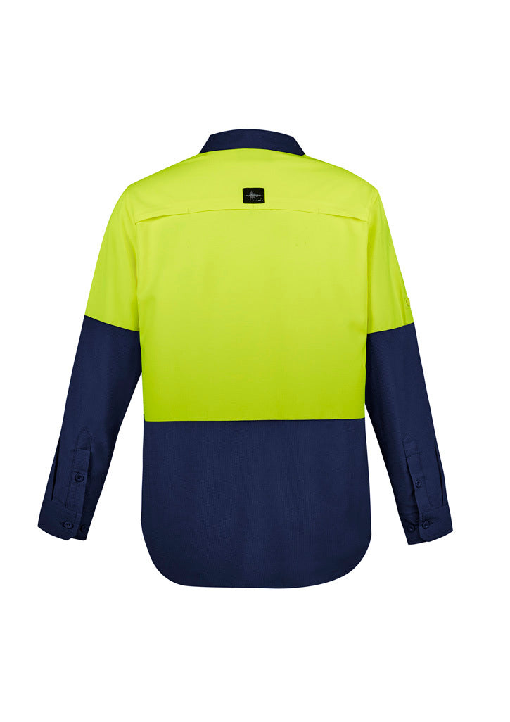 SYZMIK MENS HIGH VIS OUTDOOR LONG SLEEVE SHIRT