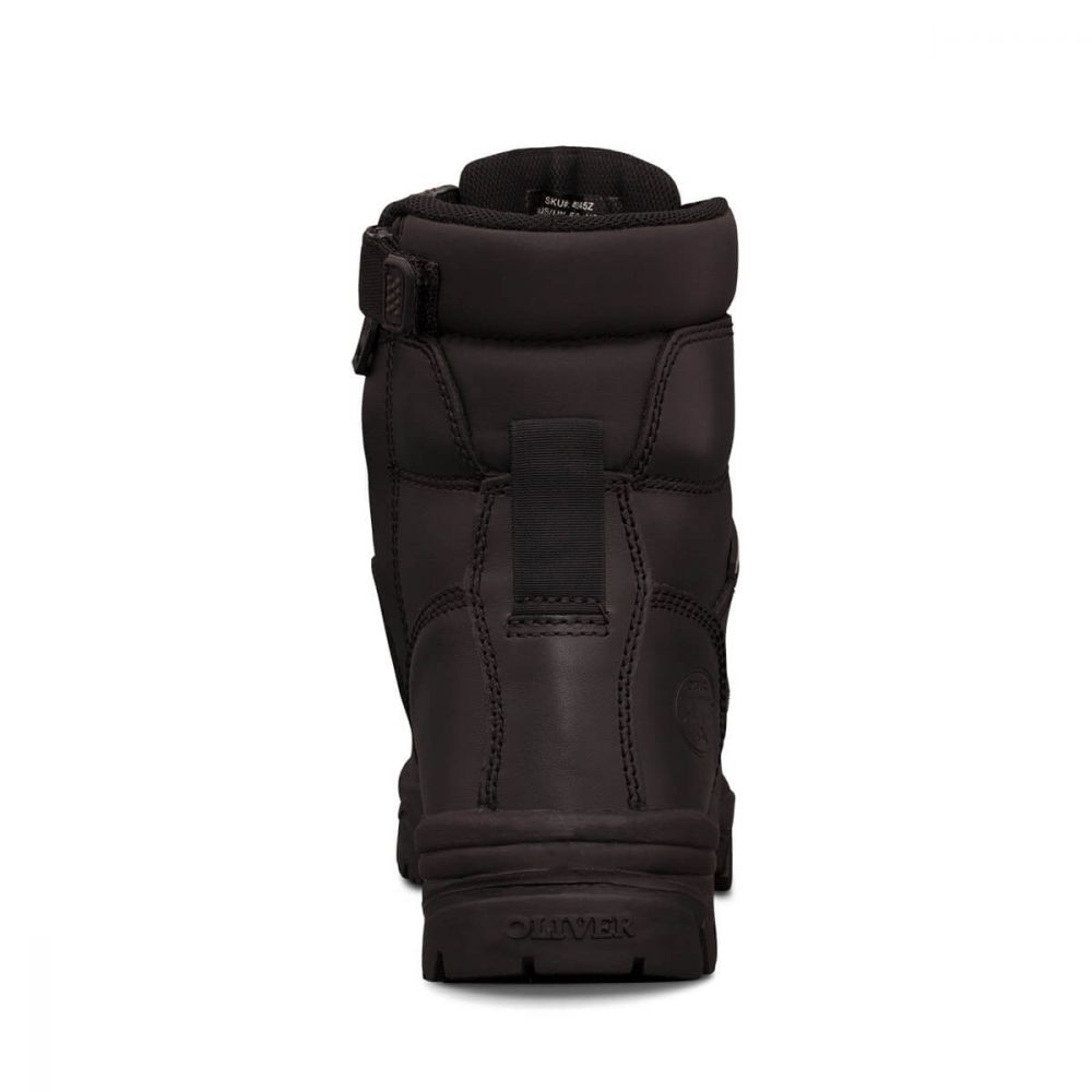 Oliver-zip-side-boot-black-back-view
