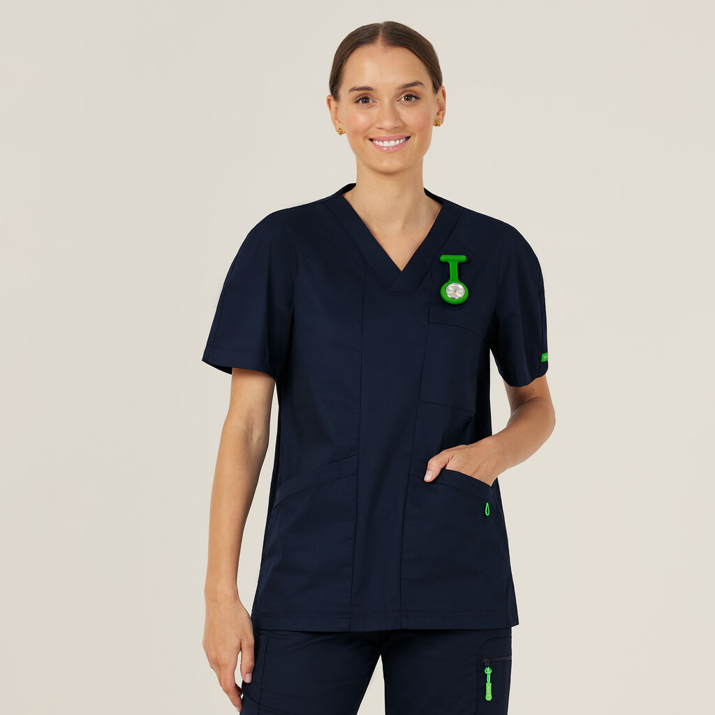 Next-Gen Antibacterial Active Carl Scrub Top Midnight