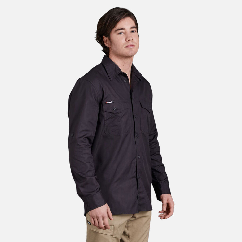KING GEE WORKCOOL 2 LIGHTWEIGHT RIPSTOP LONG SLEEVE WORK SHIRT