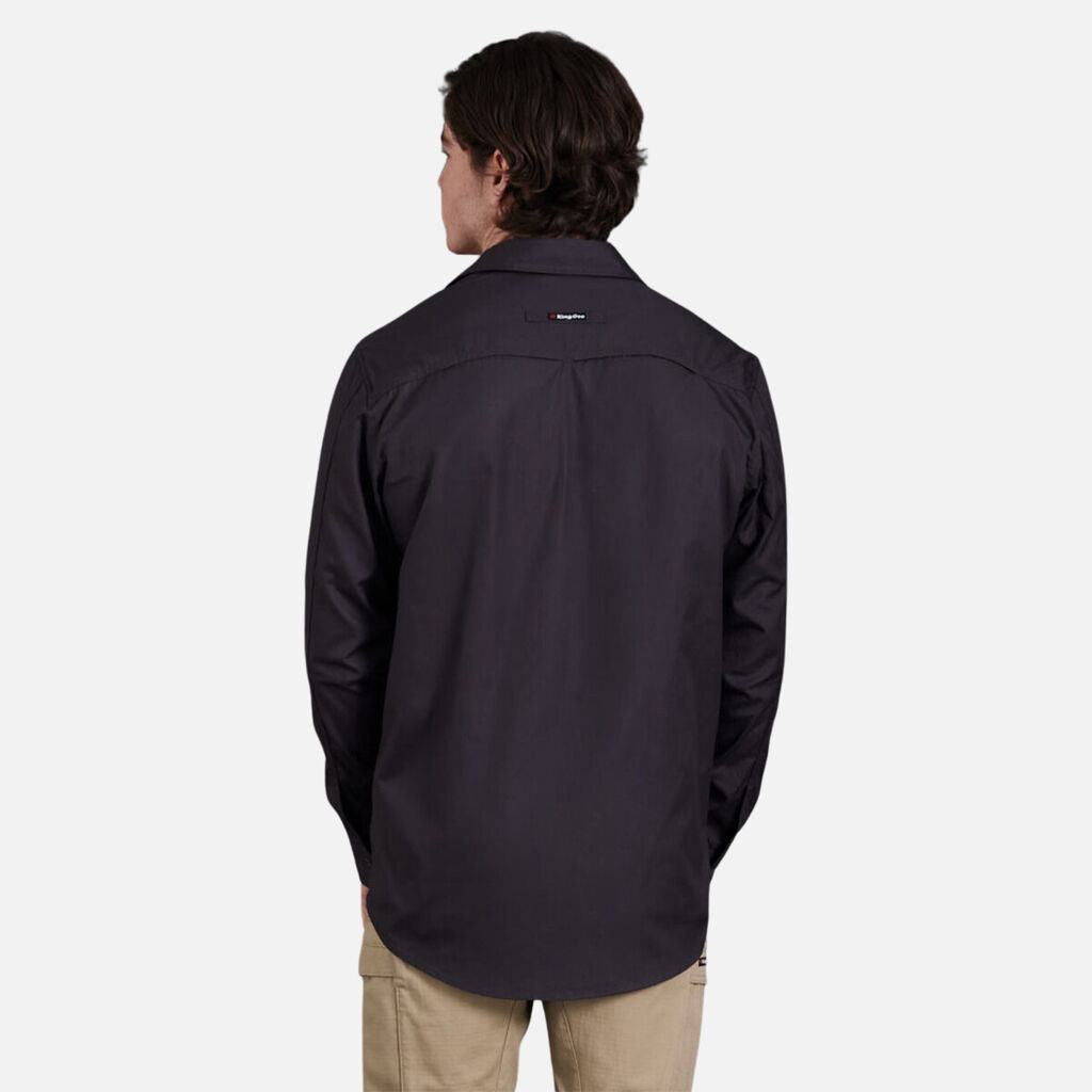 KING GEE WORKCOOL 2 LIGHTWEIGHT RIPSTOP LONG SLEEVE WORK SHIRT
