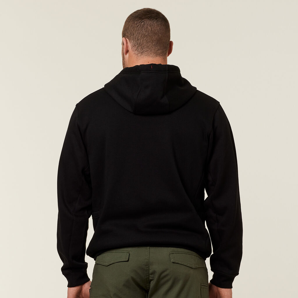 HARD YAKKA BRUSHED FLEECE WORKWEAR HOODIE