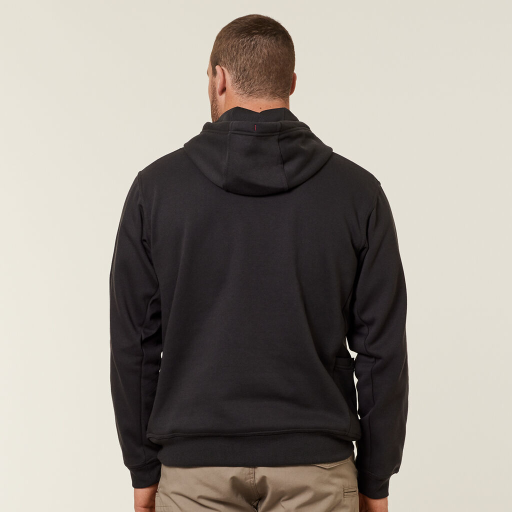 HARD YAKKA BRUSHED FLEECE WORKWEAR HOODIE