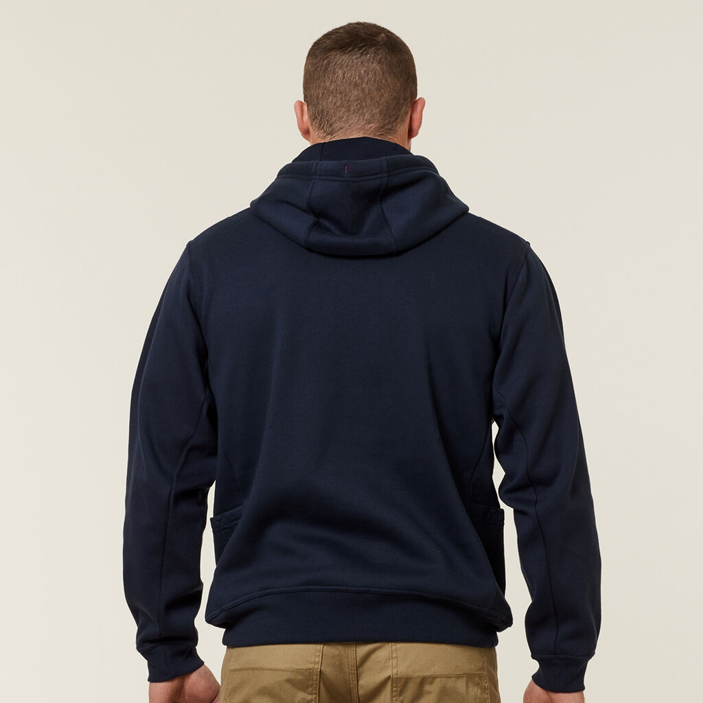 HARD YAKKA BRUSHED FLEECE WORKWEAR HOODIE
