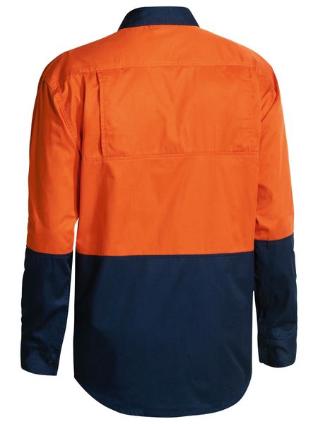 bisley-hi-vis-cool-lightweight-drill-shirt-in-orange-back-view