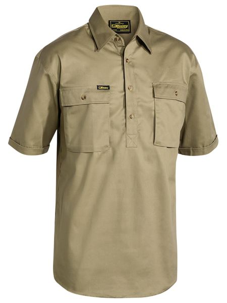 BISLEY CLOSED FRONT COTTON DRILL SHIRT