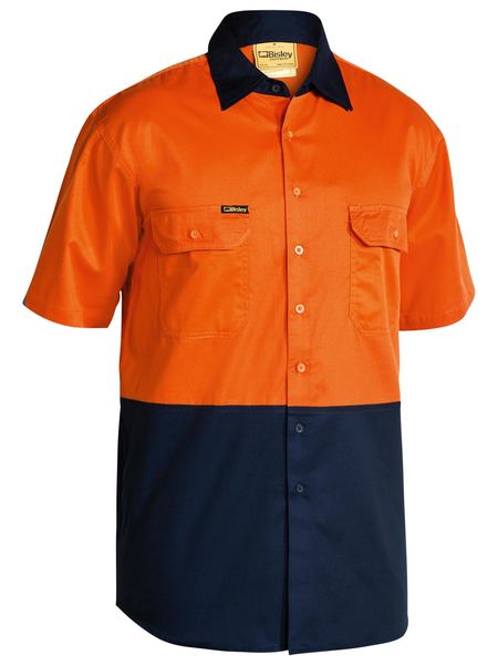 BISLEY HI VIS COOL LIGHTWEIGHT DRILL SHIRT