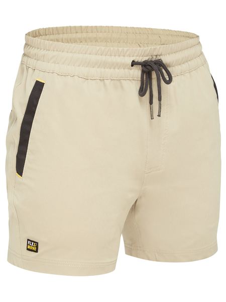 BISLEY FLX & MOVE™ 4-WAY STRETCH ELASTIC WAIST SHORT