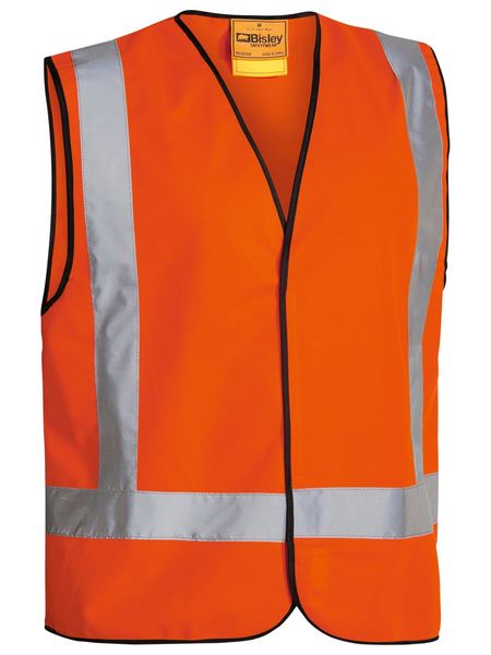 BISLEY TAPED X BACK HI VIS VEST