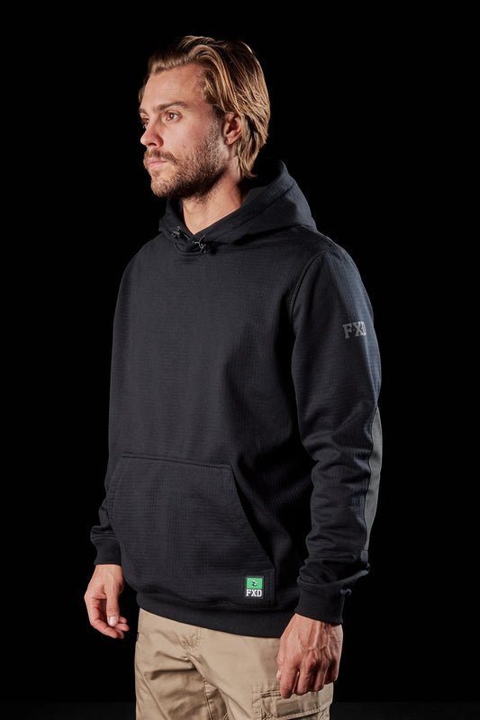 fxd-wf-1-bonded-membrane-fleece-black-hoodie-side-view