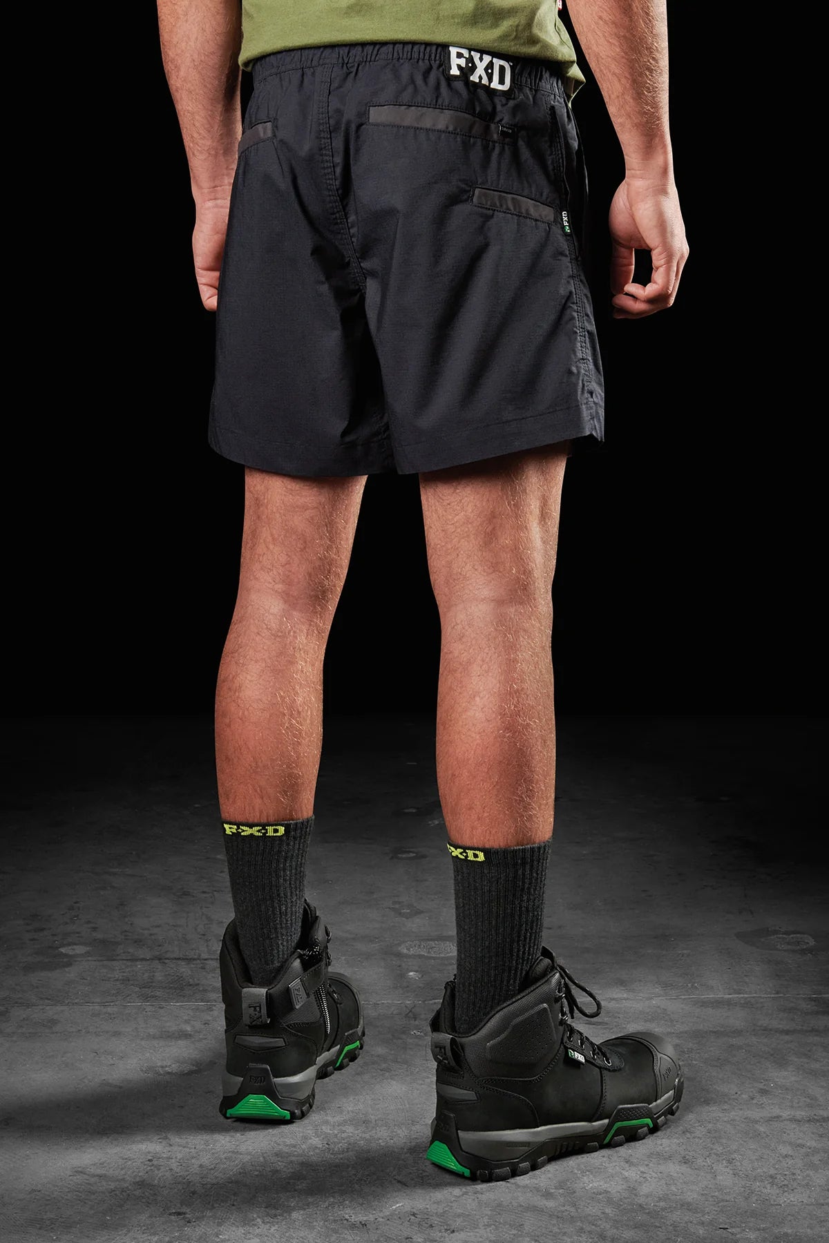 FXD-repreve-stretch-ripstop-work-shorts-black-back-view