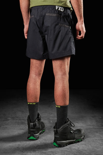 FXD-repreve-stretch-ripstop-work-shorts-black-back-view