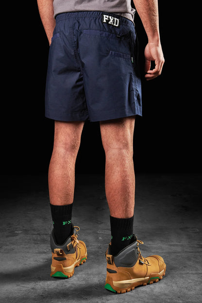 FXD-repreve-stretch-ripstop-work-shorts-navy-front-view