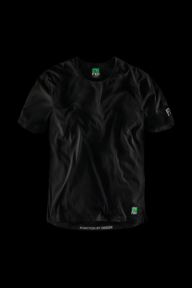 FXD WT.3 Tech Tee Black-Front view