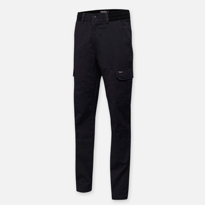 KingGee-tradies-comfort-waist-pants-black-front