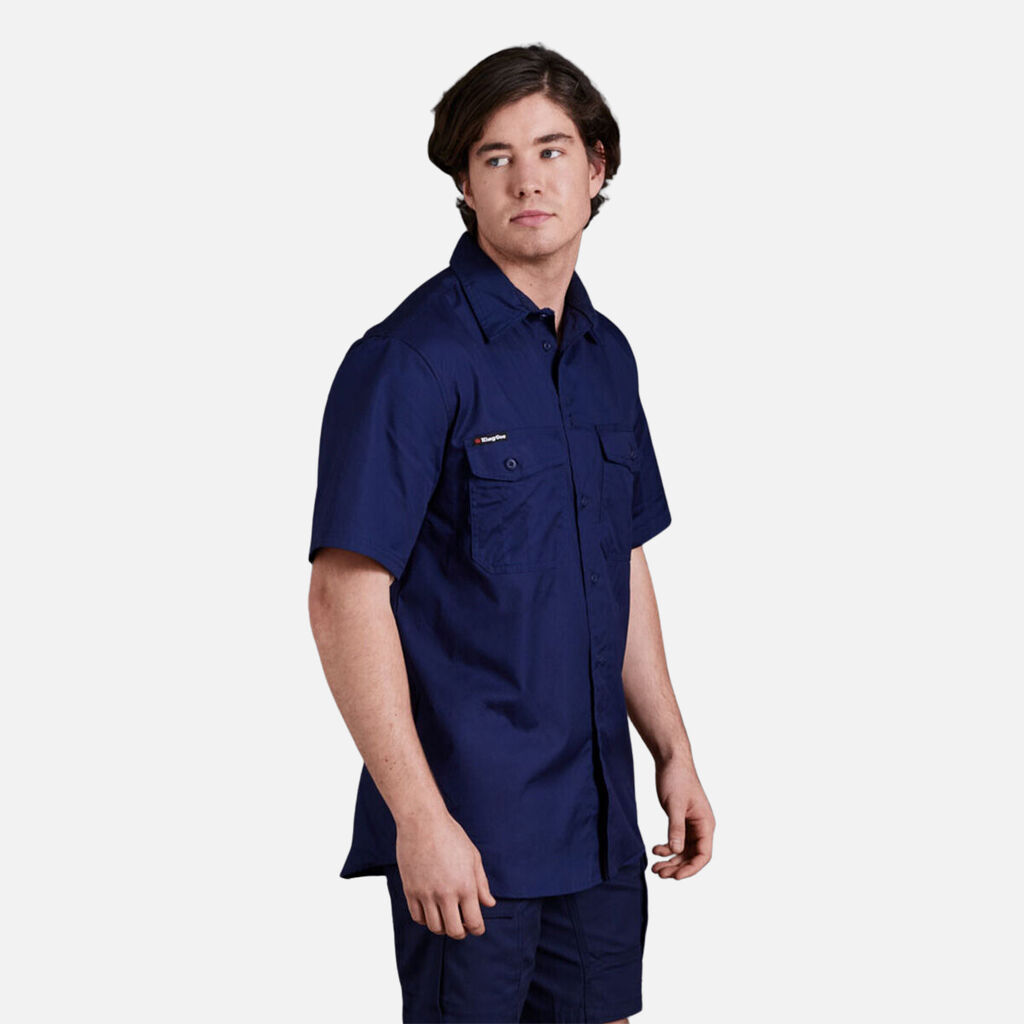 KING GEE WORKCOOL 2 LIGHTWEIGHT RIPSTOP SHORT SLEEVE WORK SHIRT