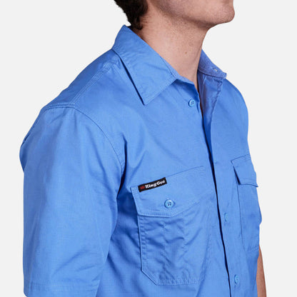 KING GEE WORKCOOL 2 LIGHTWEIGHT RIPSTOP SHORT SLEEVE WORK SHIRT