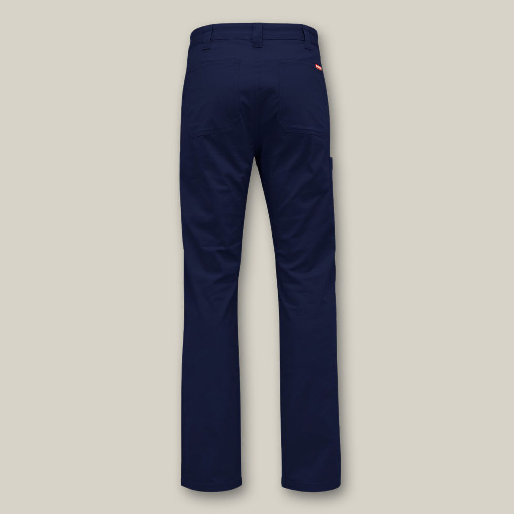 Hard Yakka Core Relaxed Fit Stretch Work Navy Blue Pant - back view